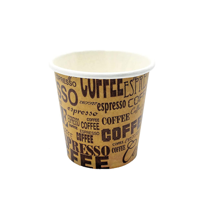 300 Pcs 50ml Mini Disposable Paper Cups Coffee Print