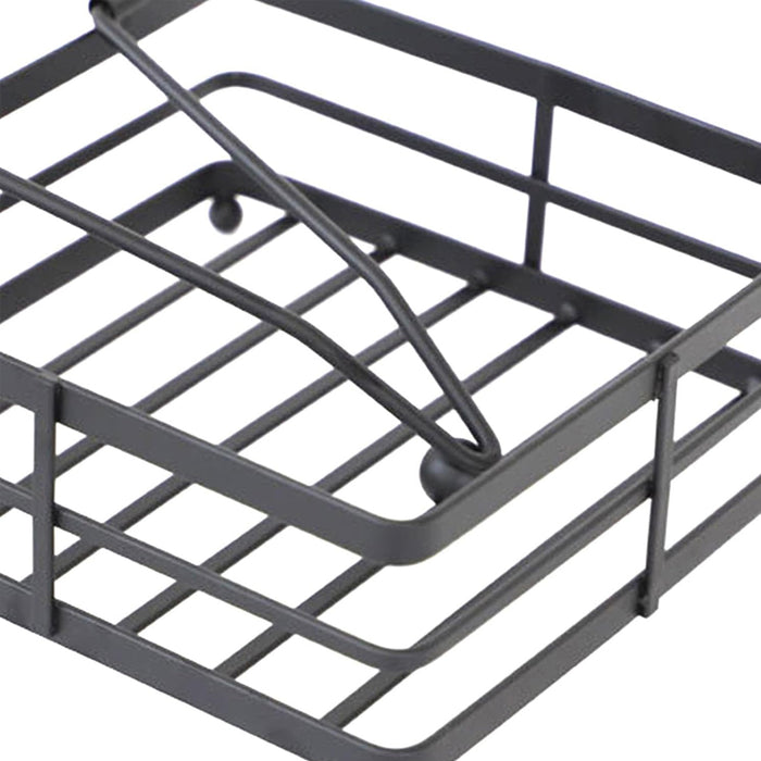 2pcs Black Wrought Iron Napkin Holder