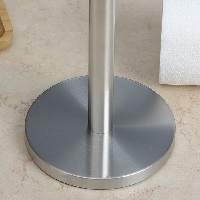 Stainless Steel Paper Towel Holder with Weighted Base