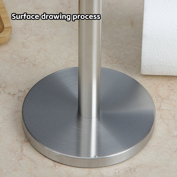 Stainless Steel Paper Towel Holder with Weighted Base