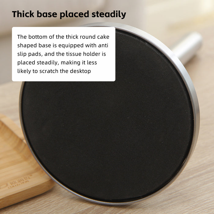 Stainless Steel Paper Towel Holder with Weighted Base