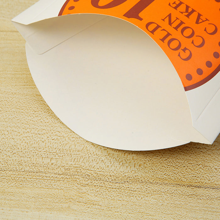 100Pcs Paper Fries Boxes, Food-Grade White Cardboard Packaging