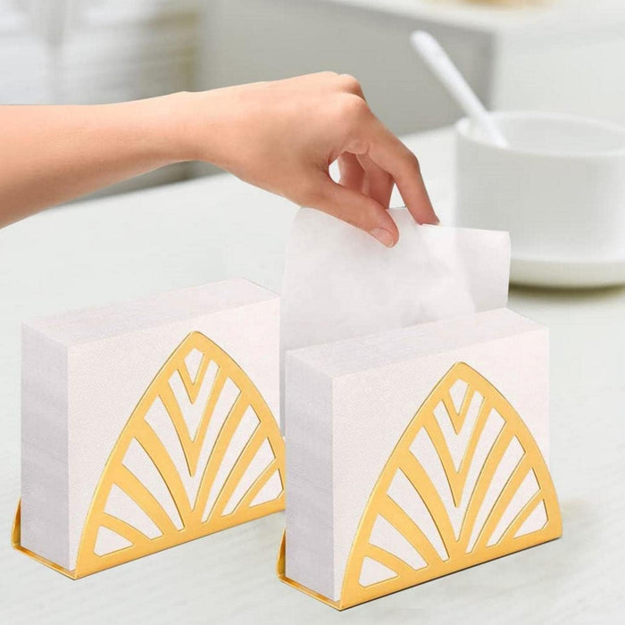 2pcs Nordic Hollow Napkin Holder