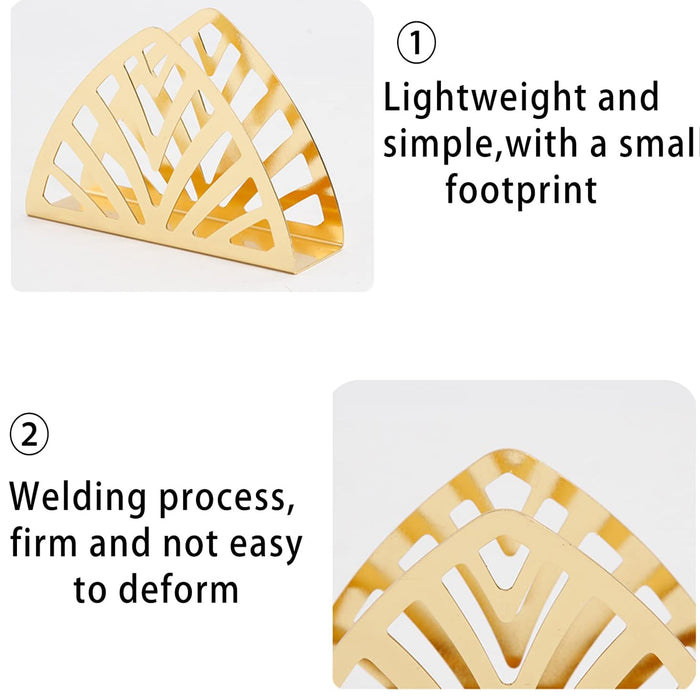 2pcs Nordic Hollow Napkin Holder