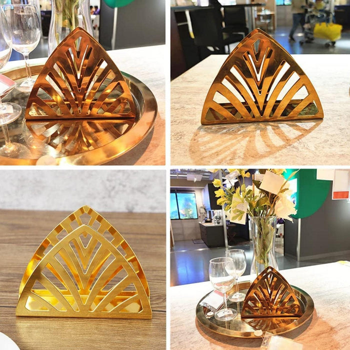 2pcs Nordic Hollow Napkin Holder