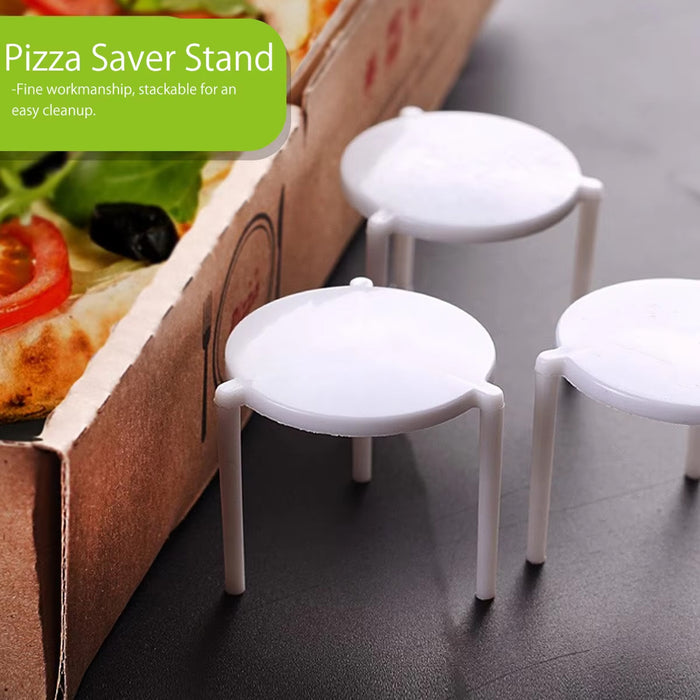 500 Pcs White Pizza Saver Tripod Stand Food-Grade Plastic 3.8 cm