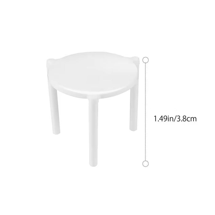 500 Pcs White Pizza Saver Tripod Stand Food-Grade Plastic 3.8 cm