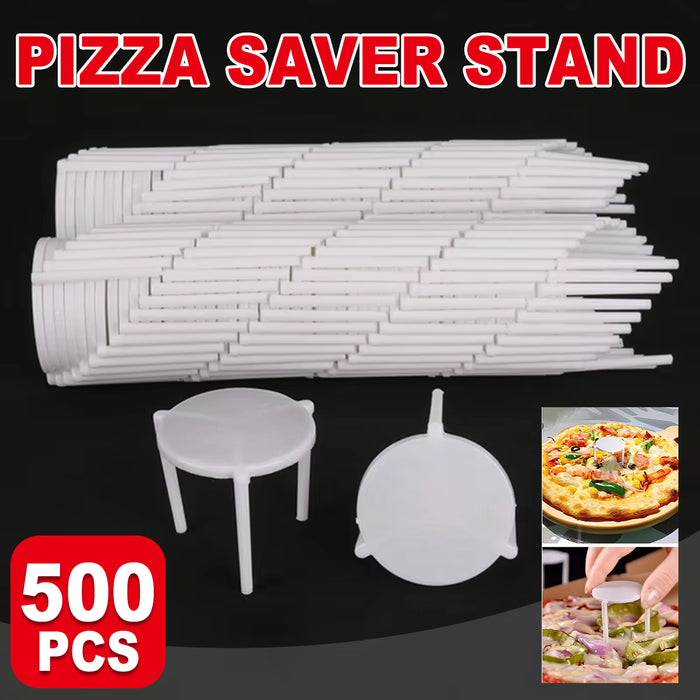 500 Pcs White Pizza Saver Tripod Stand Food-Grade Plastic 3.8 cm