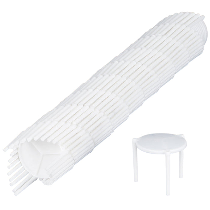 500 Pcs White Pizza Saver Tripod Stand Food-Grade Plastic 3.8 cm