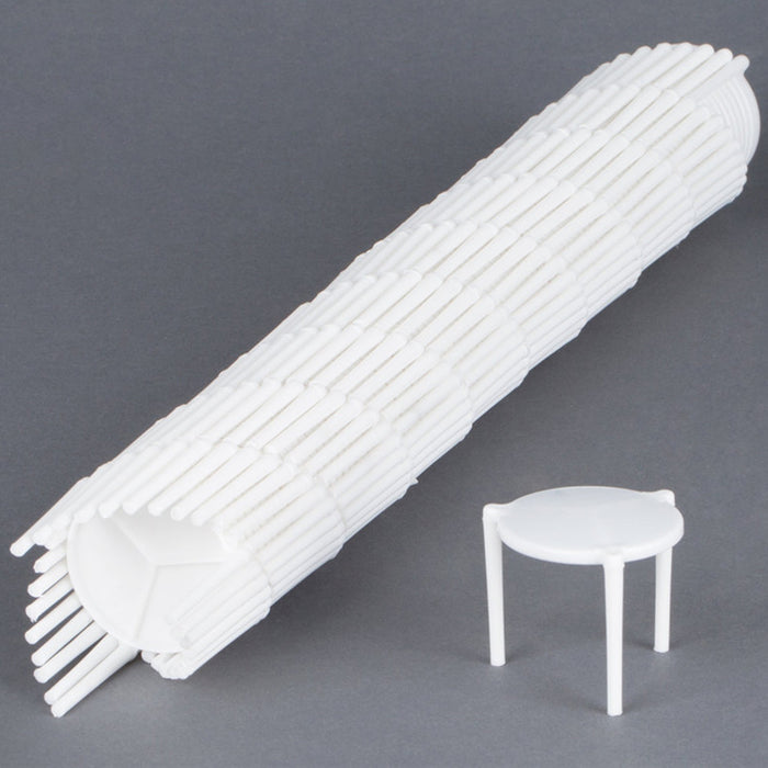 500 Pcs White Pizza Saver Tripod Stand Food-Grade Plastic 3.8 cm
