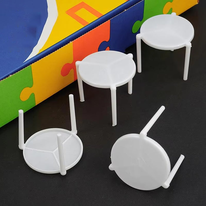 500 Pcs White Pizza Saver Tripod Stand Food-Grade Plastic 3.8 cm