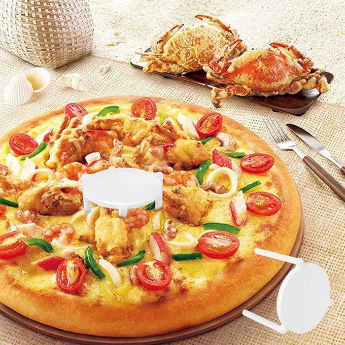 500 Pcs White Pizza Saver Tripod Stand Food-Grade Plastic 3.8 cm