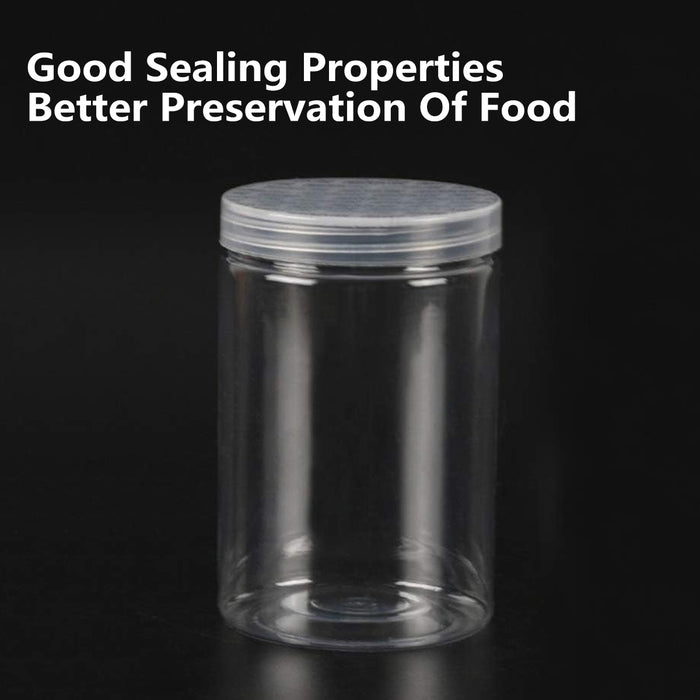 150 Pcs Clear PET Airtight Containers with Screw Lids