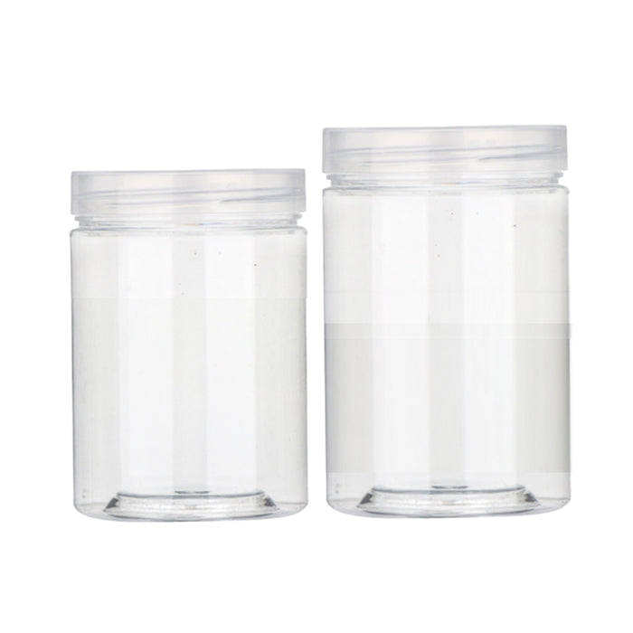 150 Pcs Clear PET Airtight Containers with Screw Lids