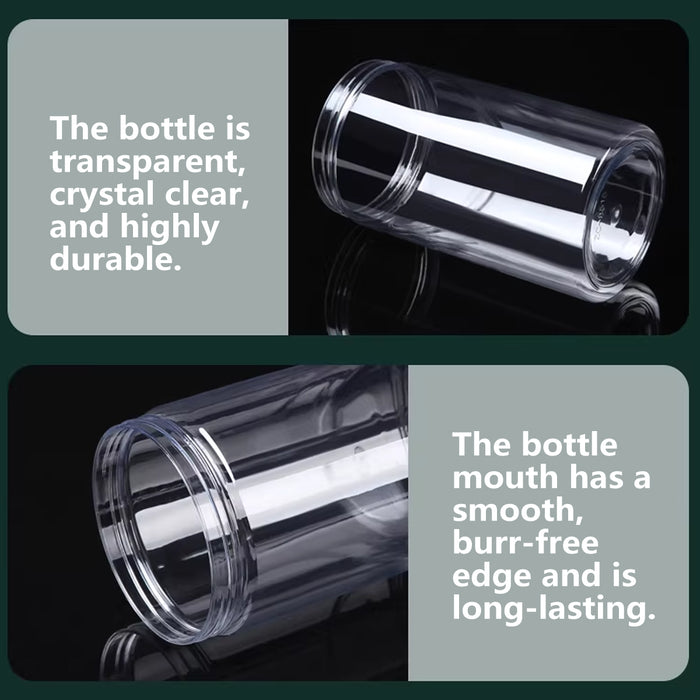 150 Pcs Clear PET Airtight Containers with Screw Lids