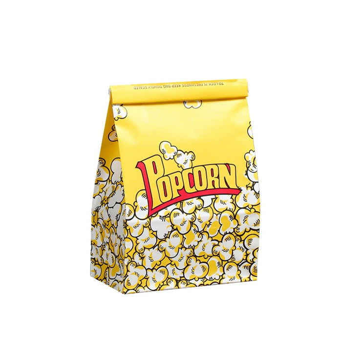 50 PCS Disposable Popcorn Bags Food-Grade Oil-Proof for Snacks Candy Takeaway