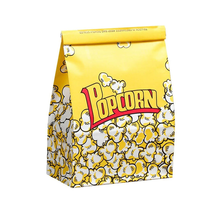 50 PCS Disposable Popcorn Bags Food-Grade Oil-Proof for Snacks Candy Takeaway