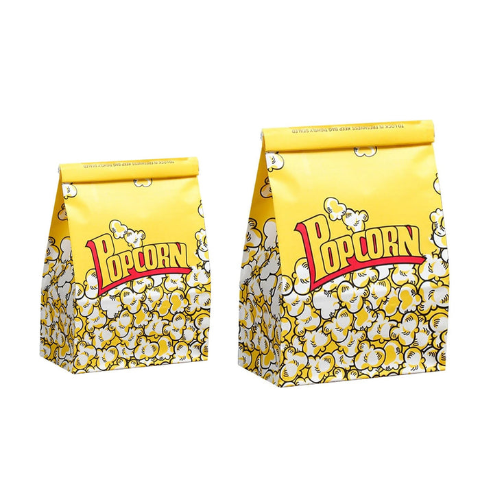 50 PCS Disposable Popcorn Bags Food-Grade Oil-Proof for Snacks Candy Takeaway
