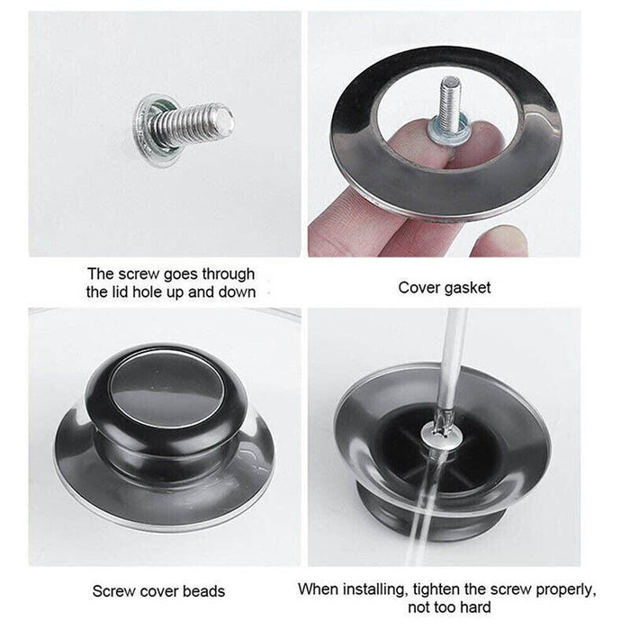Glass Lid Knob Replacement for Saucepan Glass Lids, 2pcs