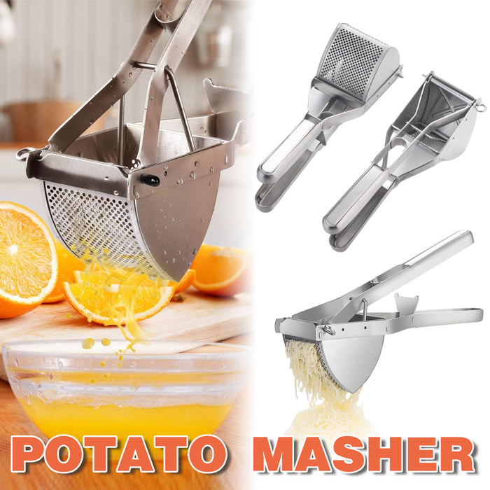 Stainless Steel Potato Ricer with Ergonomic Handle Juicer