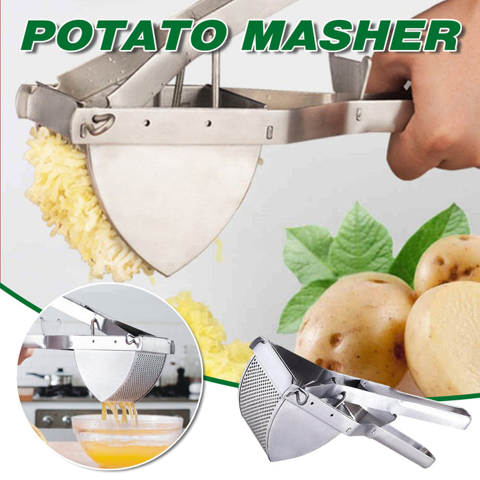 Stainless Steel Potato Ricer with Ergonomic Handle Juicer