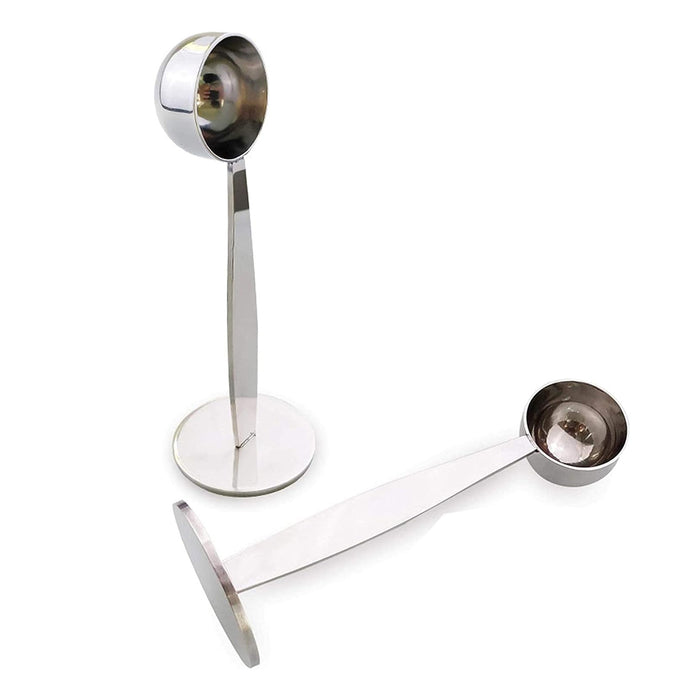 2-in-1 Coffee Measuring Spoon 15ml Stainless Steel Tamper