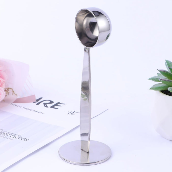 2-in-1 Coffee Measuring Spoon 15ml Stainless Steel Tamper