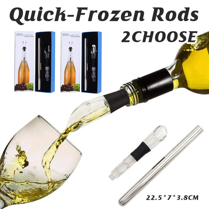 Stainless Steel Wine Chiller Stick with Pourer 32cm