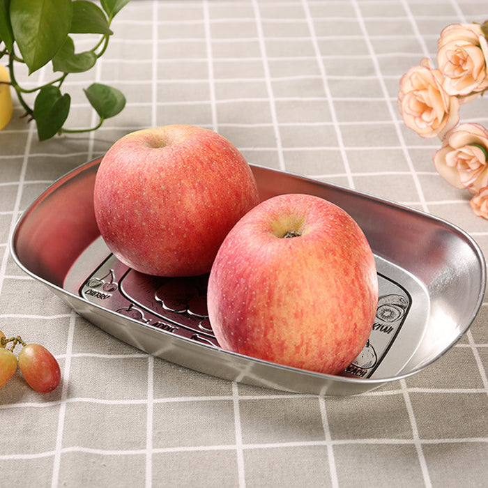 14 Pcs Vintage Tin Plates Retro Embossed Serving Tray Set 20 x 14 cm 7 Designs