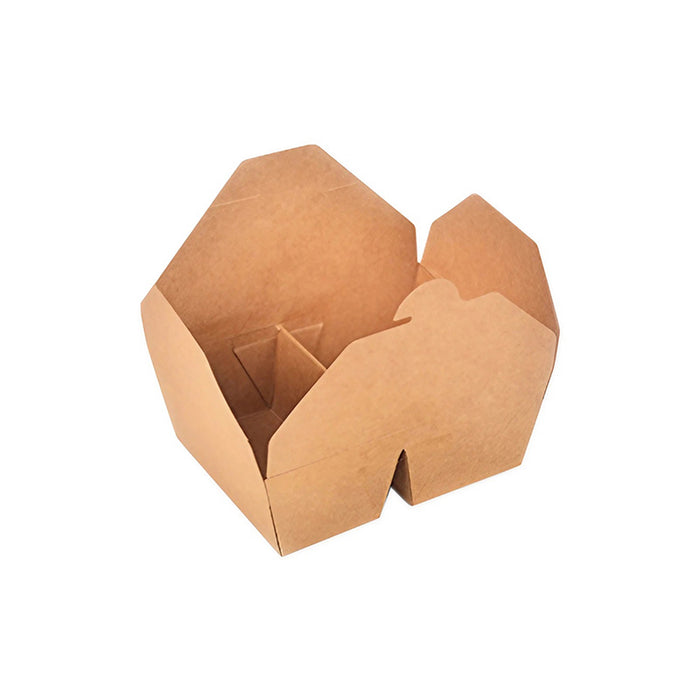 200 Pcs Kraft Paper Lunch Boxes 11 Styles Disposable Takeaway Food Containers