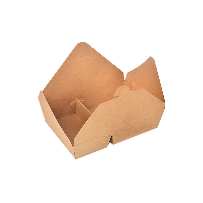 200 Pcs Kraft Paper Lunch Boxes 11 Styles Disposable Takeaway Food Containers