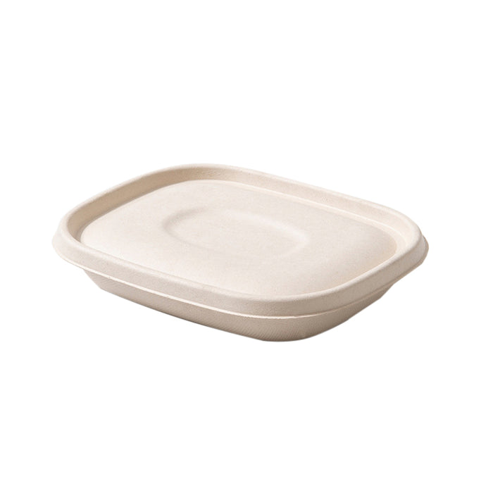 100Pcs Disposable Bagasse Takeaway Food Boxes with Lids