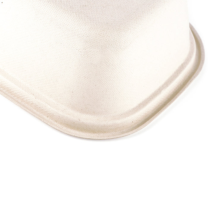 100Pcs Disposable Bagasse Takeaway Food Boxes with Lids