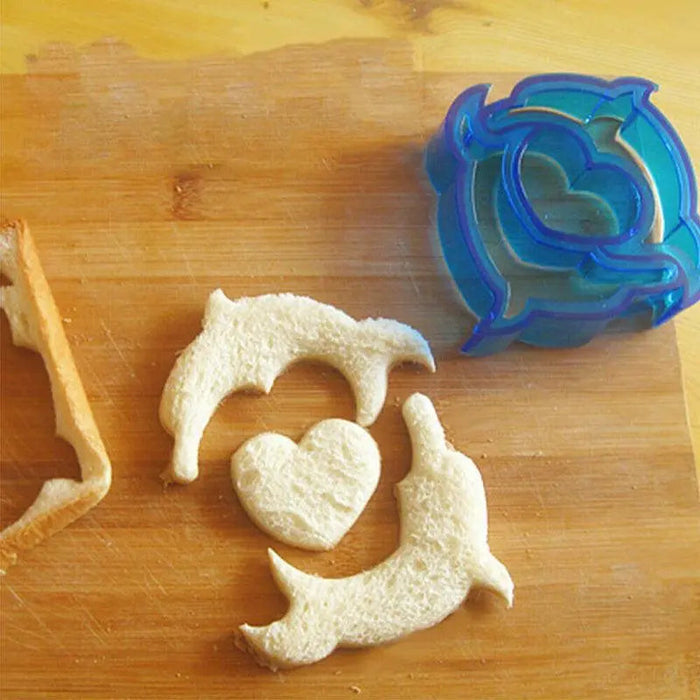 Sandwich Cutter Mold Plastic Shape Maker for Kids Lunch Box