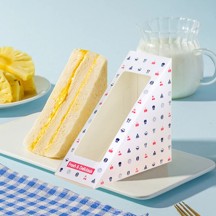 Sandwich Packaging Transparent Open Window, 120x170x65mm - 100pcs