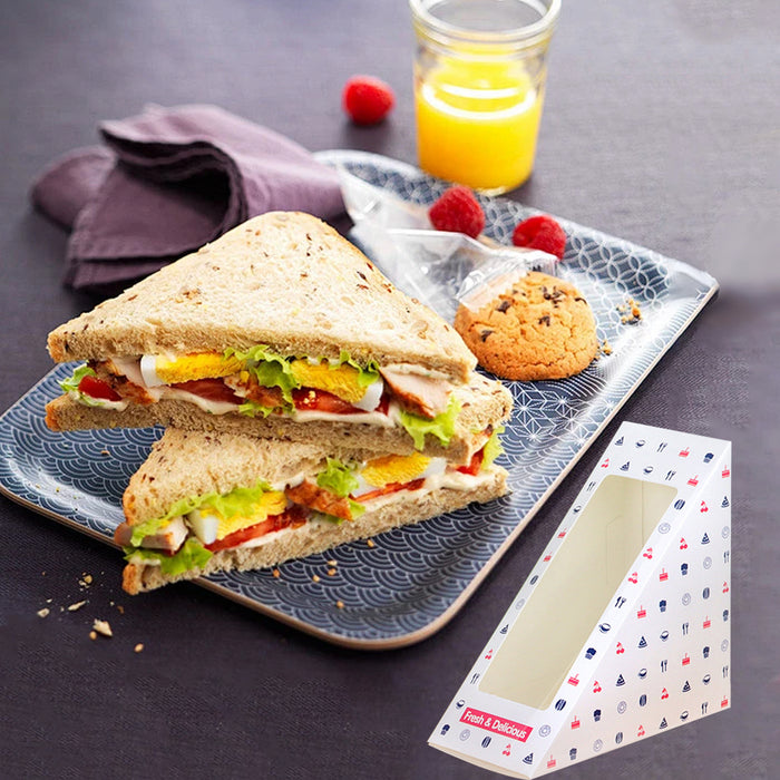 Sandwich Packaging Transparent Open Window, 120x170x65mm - 100pcs