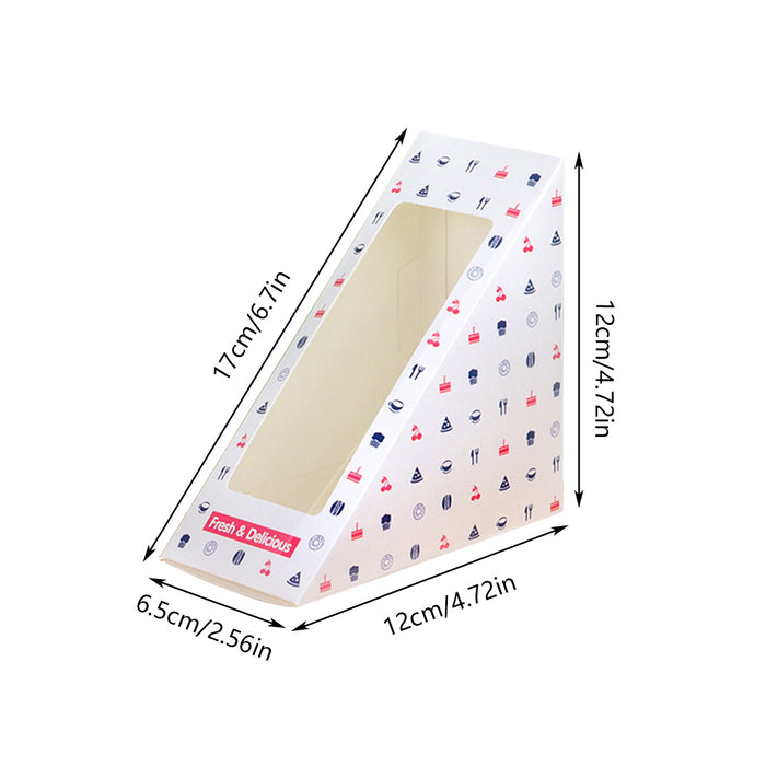 Sandwich Packaging Transparent Open Window, 120x170x65mm - 100pcs