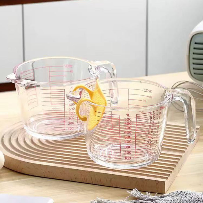 1 Pc Glass Measuring Cup 1000ml Double Scale Soda Lime Glass