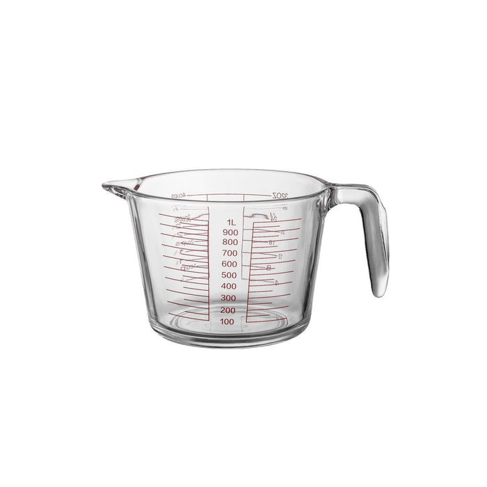 1 Pc Glass Measuring Cup 1000ml Double Scale Soda Lime Glass