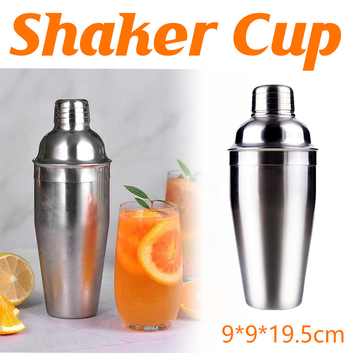 750ml Stainless Steel Cocktail Shaker Leak-Proof Silver