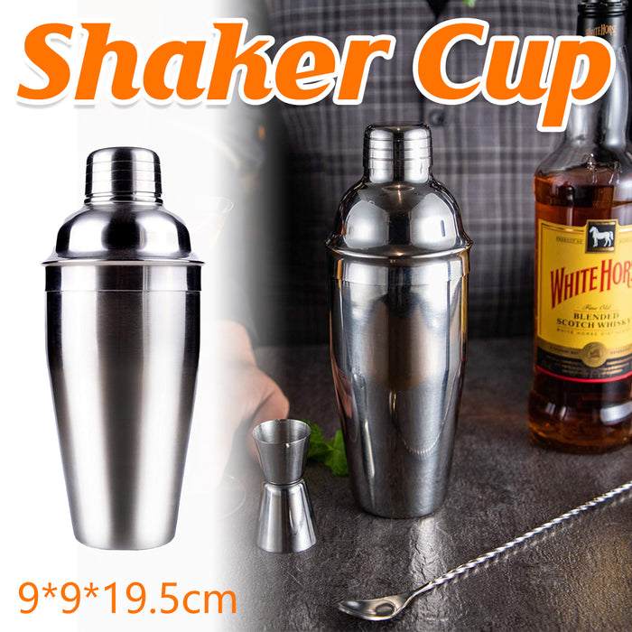 750ml Stainless Steel Cocktail Shaker Leak-Proof Silver