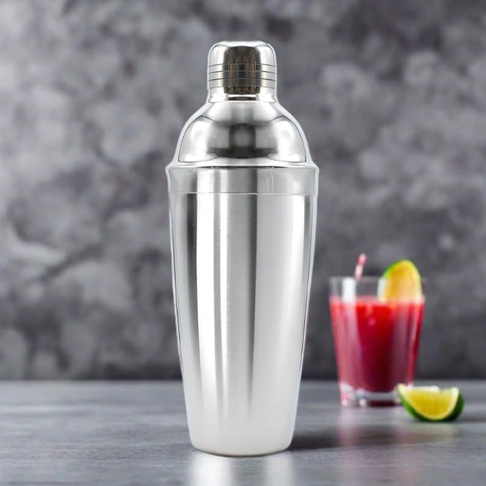 750ml Stainless Steel Cocktail Shaker Leak-Proof Silver