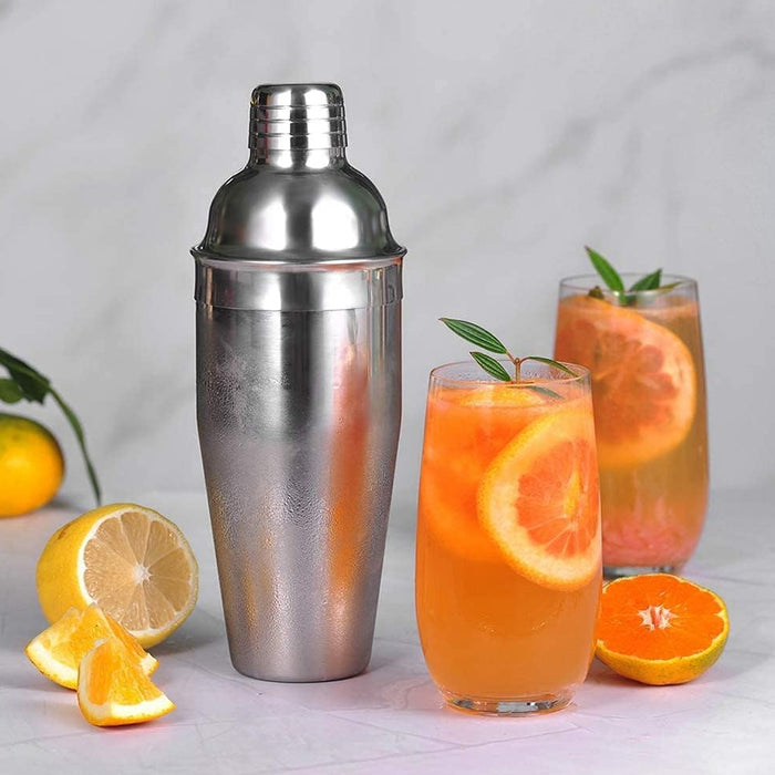 750ml Stainless Steel Cocktail Shaker Leak-Proof Silver