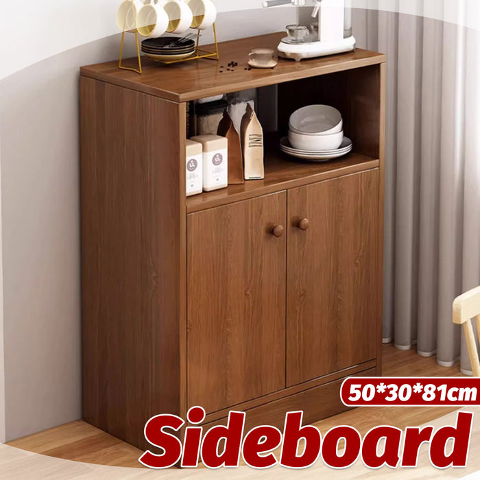 Solid Wood Colored Sideboard, 50x30x81cm