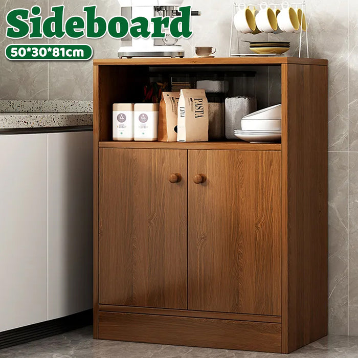 Solid Wood Colored Sideboard, 50x30x81cm