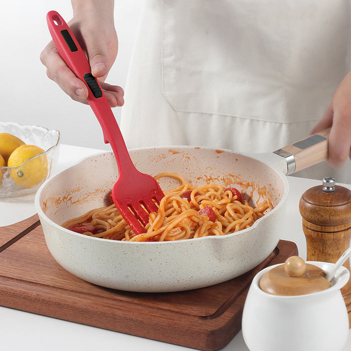 2pcs Silicone Cooking Forks Heat Resistant Non-Stick Kitchen Utensils