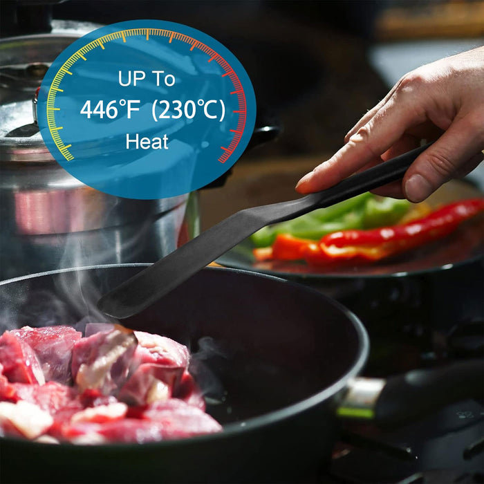 4 Pcs Food-Grade Silicone Spatulas Heat Resistant for Non-Stick Cookware