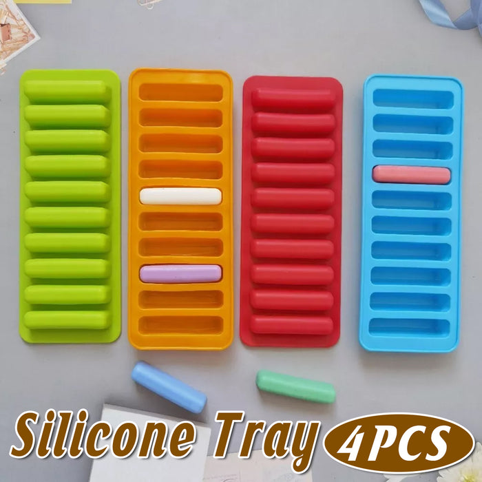 4PCS Silicone Finger Shaped Baking And Ice Mould Trays
