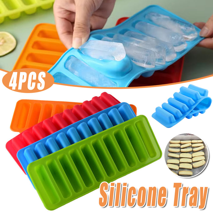 4PCS Silicone Finger Shaped Baking And Ice Mould Trays