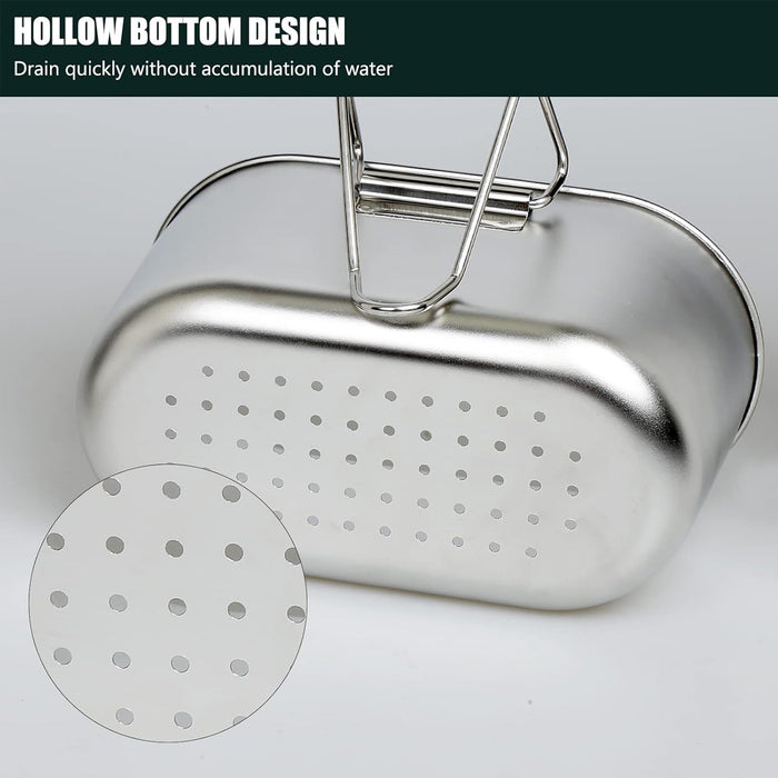 304 Stainless Steel Sink Drain Basket With Curved Handle